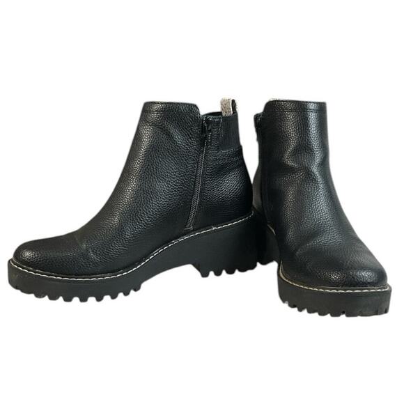 Universal Threads Black Boots Size 7 Rubber Sole Thick Combat Boot Bottom - Picture 6 of 9